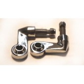 LOWER BOLT ON SHOCK MOUNTS - STAINLESS STEEL - POLISHED INC S/S NYLOC NUTS
