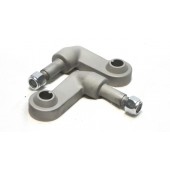 LOWER BOLT ON SHOCK MOUNTS - STAINLESS STEEL - UNPOLISHED INC M/S NYLOC NUTS