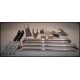 32 FORD REAR 4 BAR KIT - STAINLESS STEEL POLISHED - NON ADJUSTABLE - PARALLEL - KIT INCLUDES ALL PARTS REQUIRED