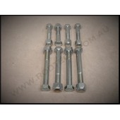 FRONT FOUR BAR BOLT KIT & NYLOC NUTS - HIGH TENSILE