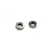 TIE ROD END LOCK NUTS - STAINLESS STEEL POLISHED - L/H 11/16” -18 TPI